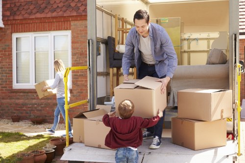 Commercial moving team planning a business relocation in Watford