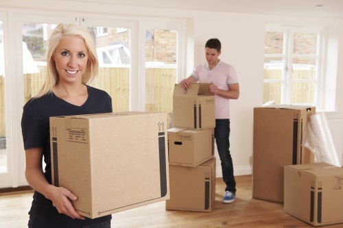 Furniture loading and transport by a Watford van service