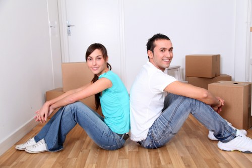 Local removal vehicle supporting a home move in Watford