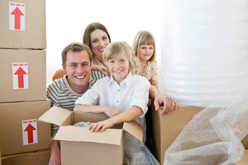 Careful packing and handling of household items for same-day removals