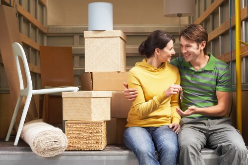 Loading furniture into a removal van for a Watford relocation